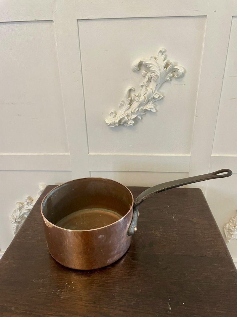 Antique 19th Century French Set of Four Copper Pans - Image 9